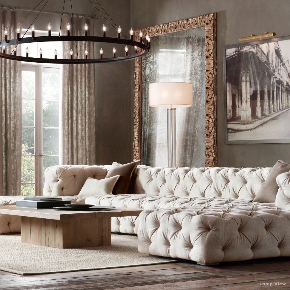 Camino Vintage Structural Round Chandelier 73"