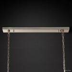 Cascada Tube Crystal Rectangular Chandelier 54"