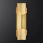 Cathedral Undulating Brass Wall Sconce