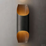 Cathedral Undulating Brass Wall Sconce