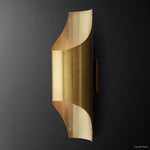 Cathedral Undulating Brass Wall Sconce