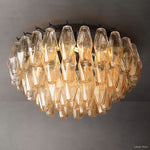 Chiara Lustrous Glass Flush Mount 22"
