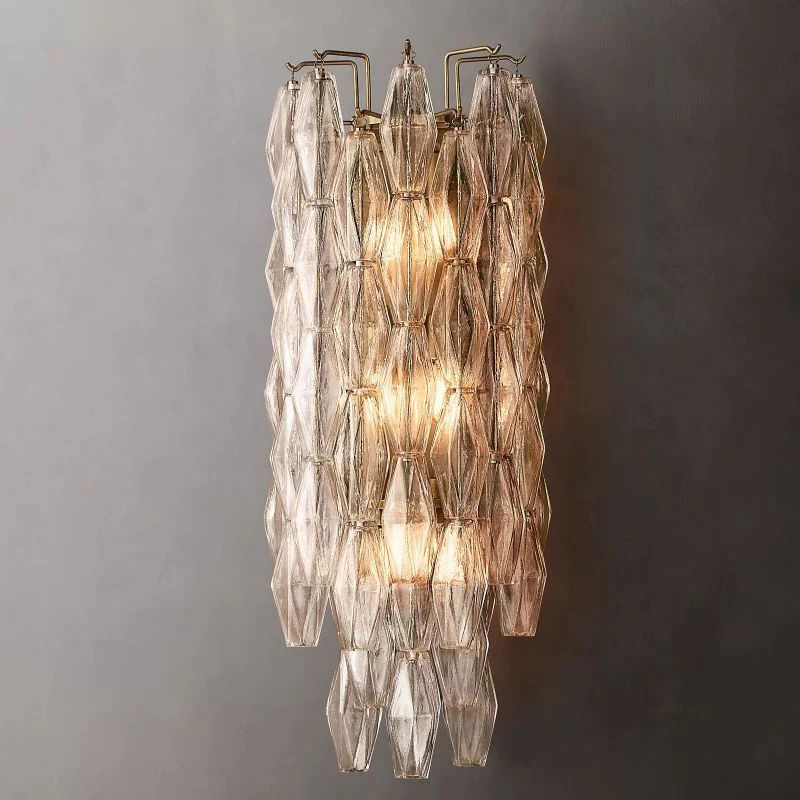 Chiara Lustrous Glass Grand Wall Sconce