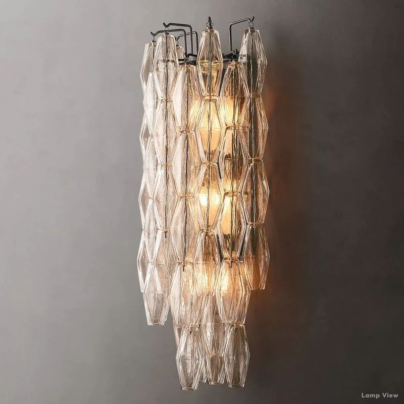 Chiara Lustrous Glass Grand Wall Sconce