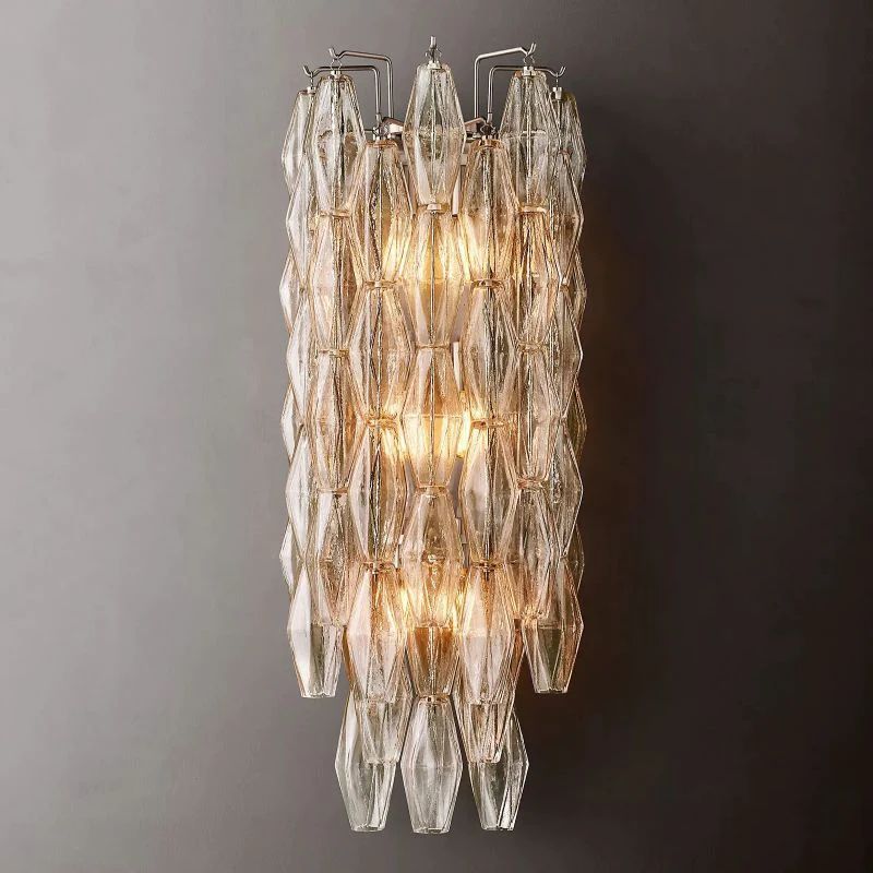 Chiara Lustrous Glass Grand Wall Sconce