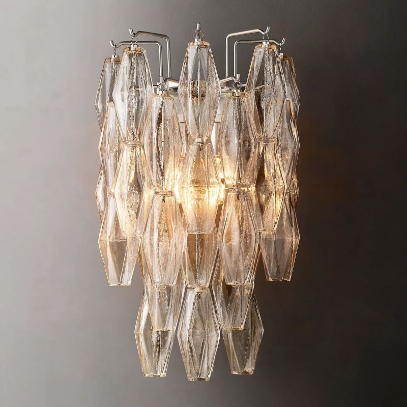 Chiara Lustrous Glass Wall Sconce