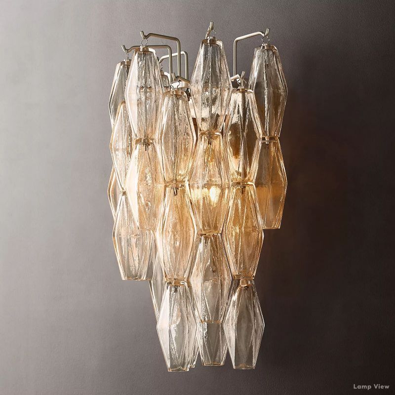 Chiara Lustrous Glass Wall Sconce