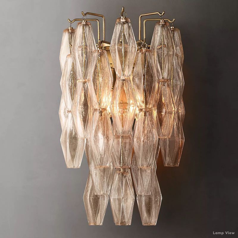 Chiara Lustrous Glass Wall Sconce