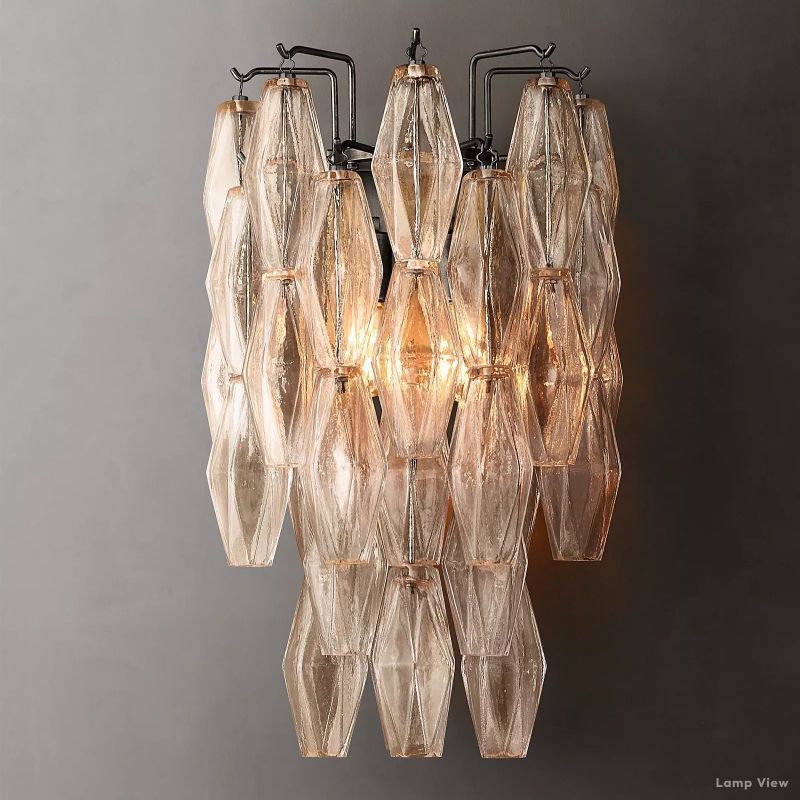 Chiara Lustrous Glass Wall Sconce