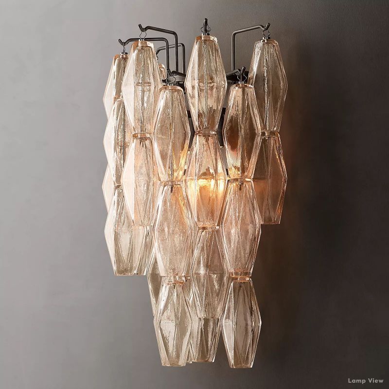 Chiara Lustrous Glass Wall Sconce