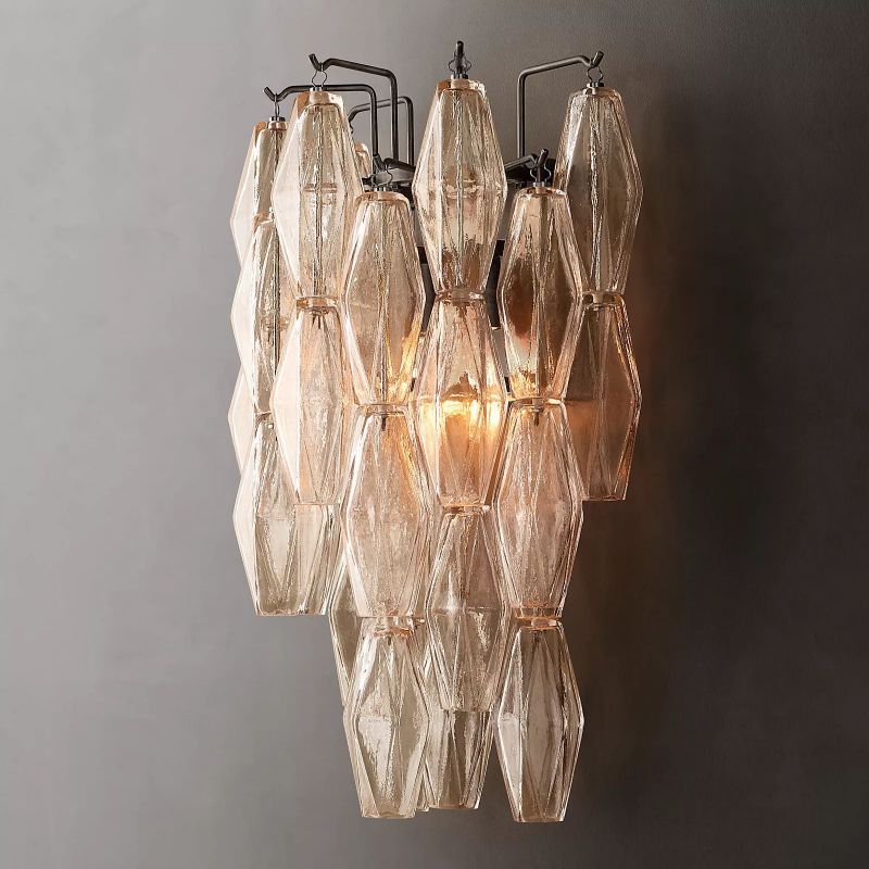 Chiara Lustrous Glass Wall Sconce