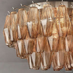 Chiara Lustrous Glass Flush Mount 22"