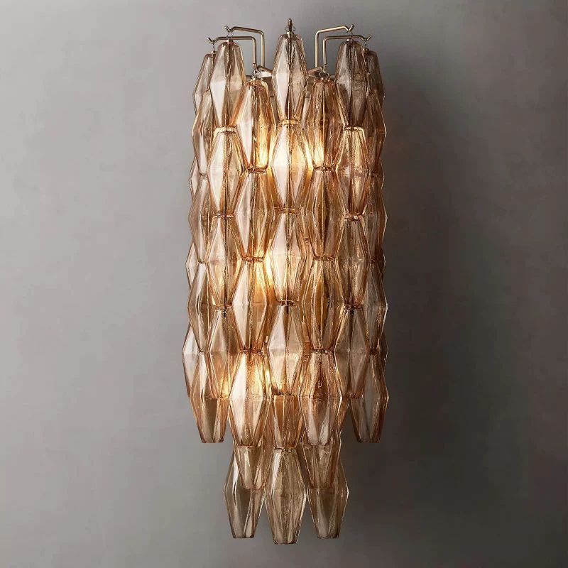 Chiara Lustrous Glass Grand Wall Sconce