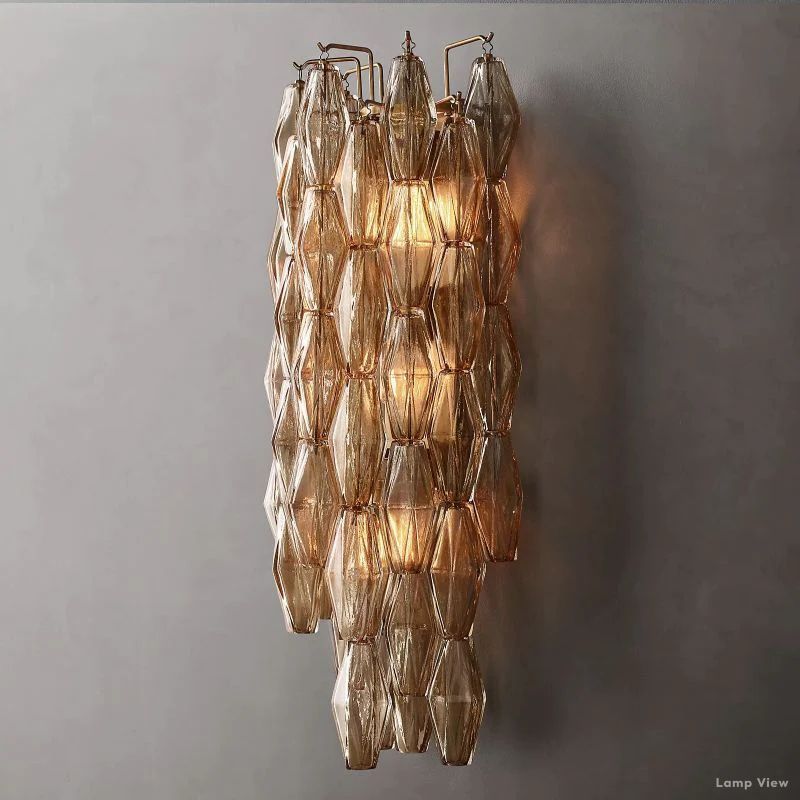 Chiara Lustrous Glass Grand Wall Sconce