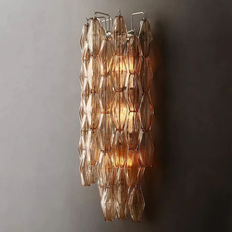 Chiara Lustrous Glass Grand Wall Sconce