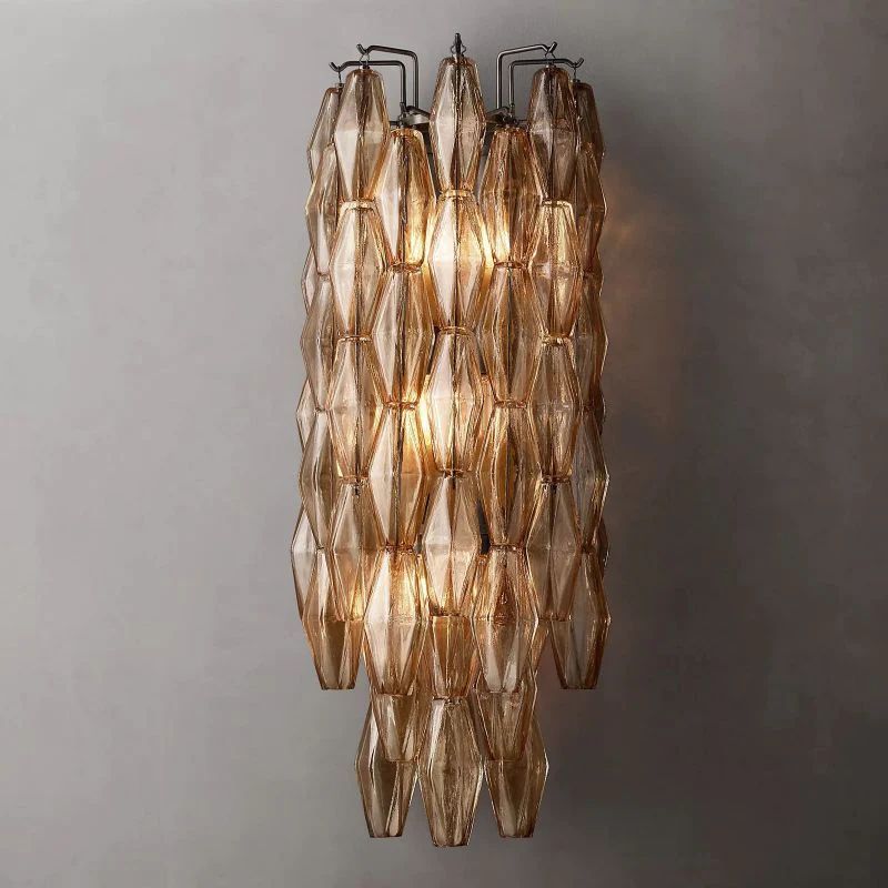 Chiara Lustrous Glass Grand Wall Sconce