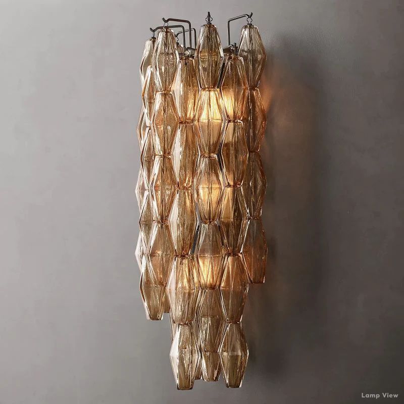 Chiara Lustrous Glass Grand Wall Sconce