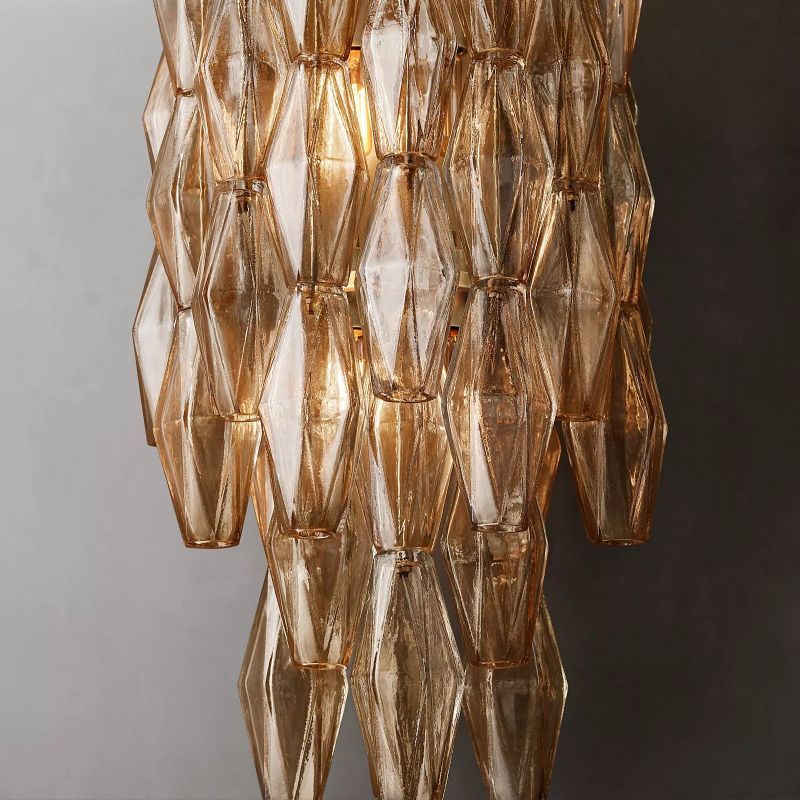 Chiara Lustrous Glass Grand Wall Sconce