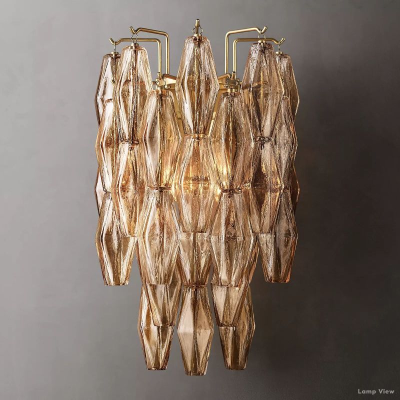 Chiara Lustrous Glass Wall Sconce