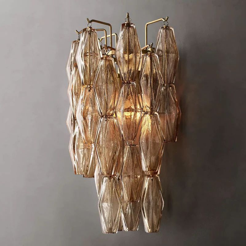 Chiara Lustrous Glass Wall Sconce