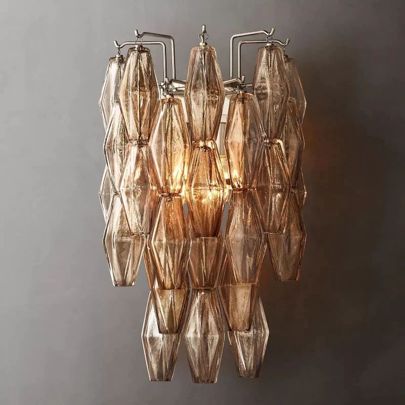 Chiara Lustrous Glass Wall Sconce