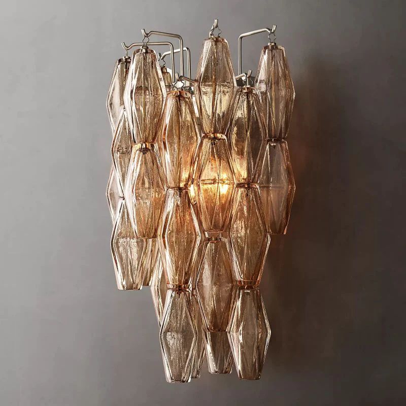 Chiara Lustrous Glass Wall Sconce