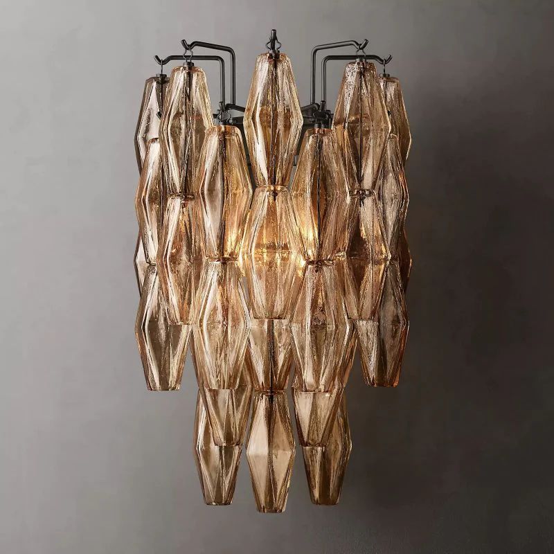Chiara Lustrous Glass Wall Sconce