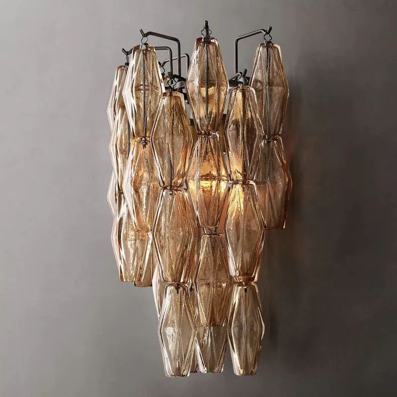 Chiara Lustrous Glass Wall Sconce