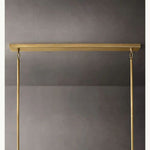 Chiara Lustrous Glass Tiered Rectangular Chandelier 74"