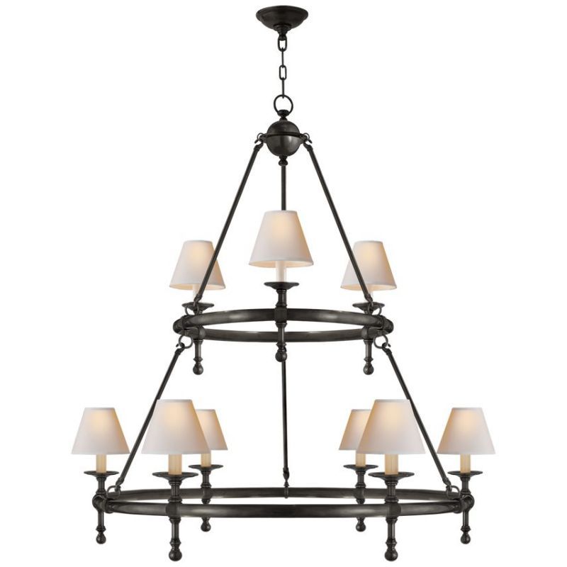 Nove Classic Two-Tier Ring Chandelier
