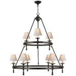 Nove Classic Two-Tier Ring Chandelier