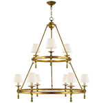 Nove Classic Two-Tier Ring Chandelier