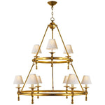 Nove Classic Two-Tier Ring Chandelier