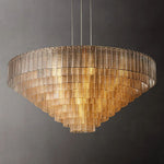 Sirene Molded Glass Round Chandelier 65"