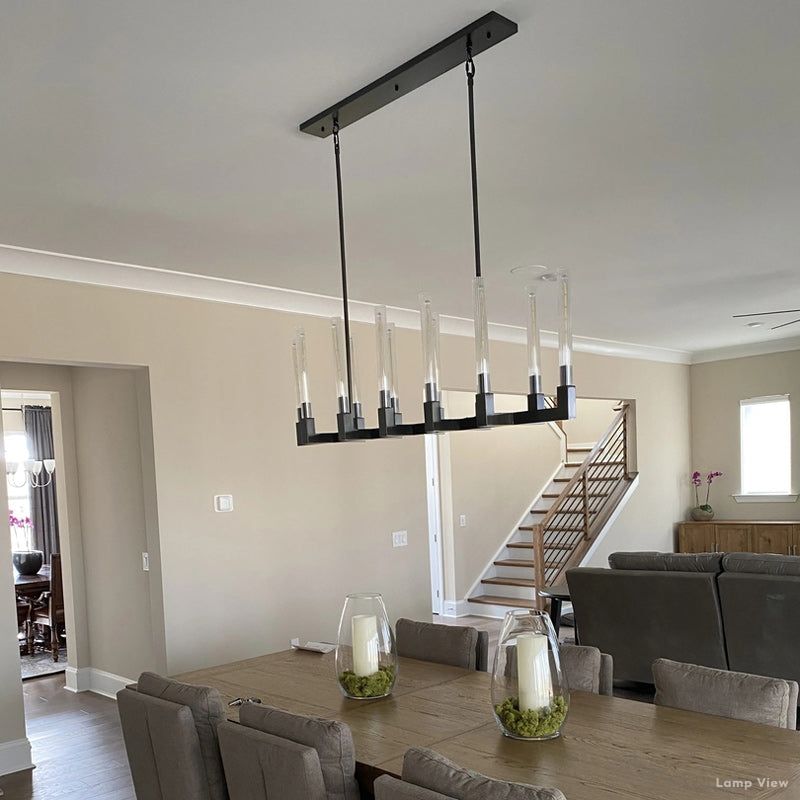Cannele Beaux Arts Linear Chandelier 67"