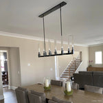 Cannele Beaux Arts Linear Chandelier 67"