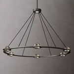 Eclatant Inset Crystal Round Chandelier 48"