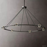 Eclatant Inset Crystal Round Chandelier 60"