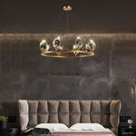 Angle Round Chandelier