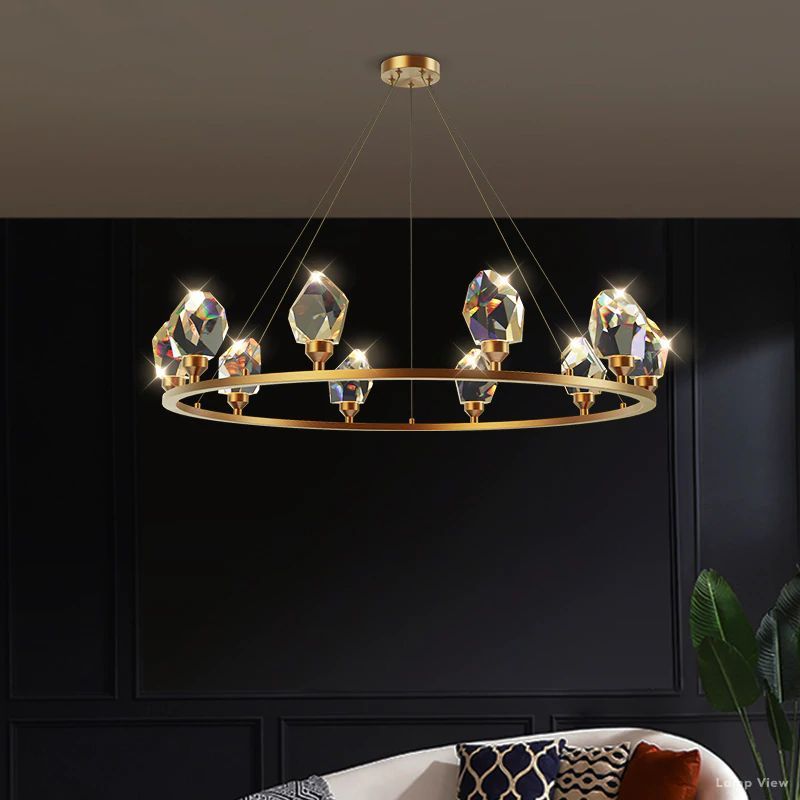 Angle Round Chandelier
