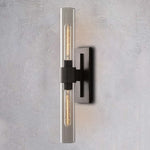 Ravelle Clear Glass Linear Wall Sconce