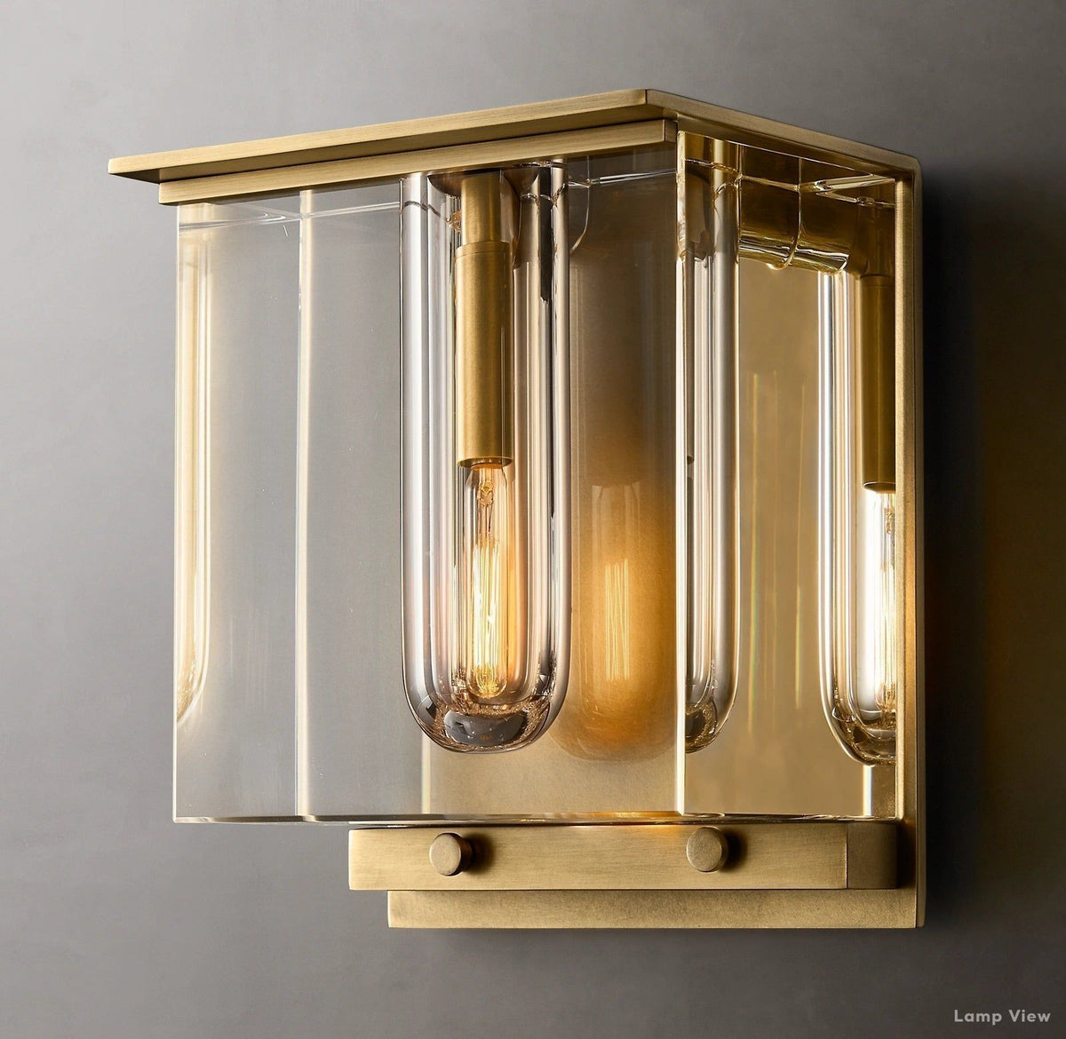 Savile Recessed Crystal Cube Wall Sconce