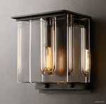 Savile Recessed Crystal Cube Wall Sconce