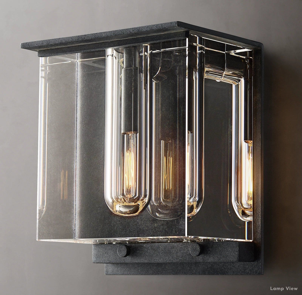 Savile Recessed Crystal Cube Wall Sconce