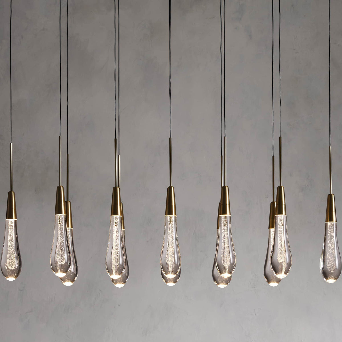 Soltaire Cascading Crystal Linear Chandelier