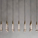 Soltaire Cascading Crystal Linear Chandelier