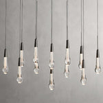 Soltaire Cascading Crystal Linear Chandelier