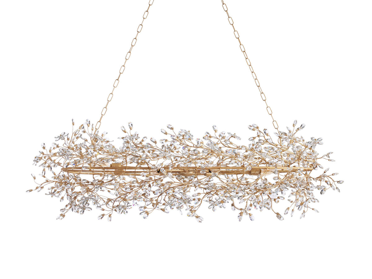 Fiore Garden Petal Twig Oval Chandelier