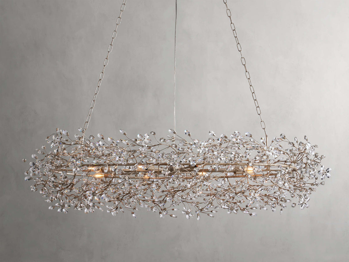 Fiore Garden Petal Twig Oval Chandelier