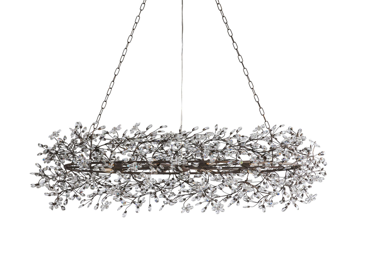 Fiore Garden Petal Twig Oval Chandelier